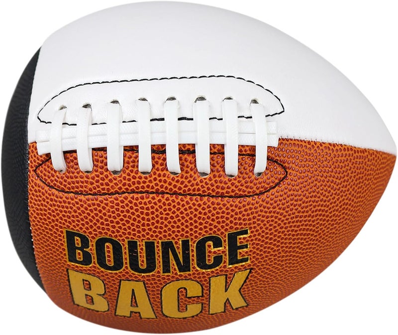 BOUNCEBACK Soft Leather Training Football, Youth Size & Official Size, Fatherless PU PassCatch Solo Enhancing Passing Catching(with Pump) - Image 3